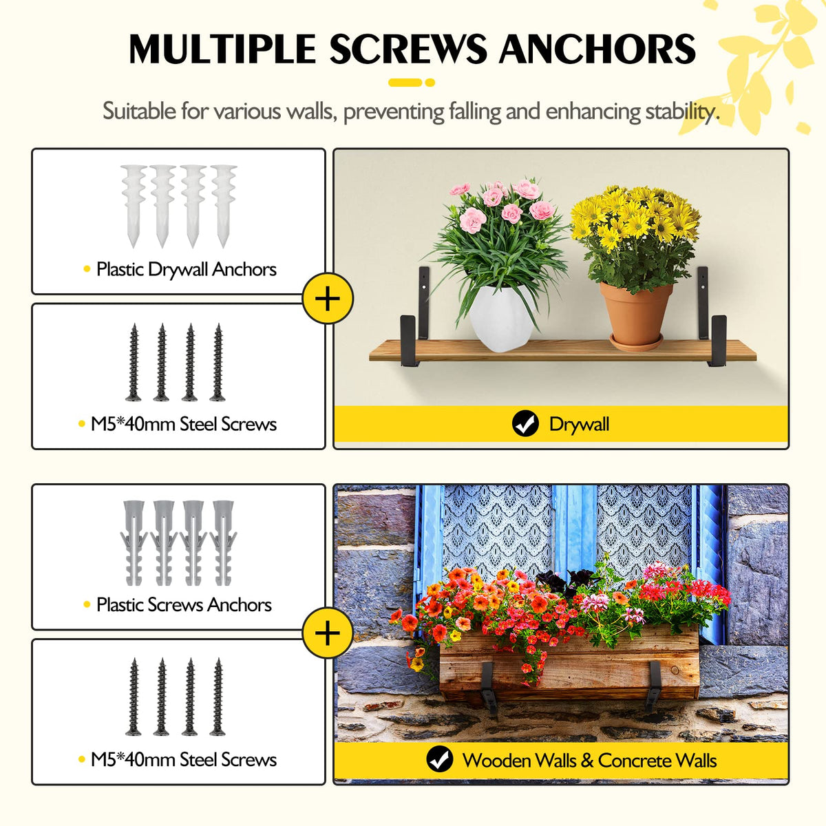 LukLoy mounting options image shows versatile surface compatibility.