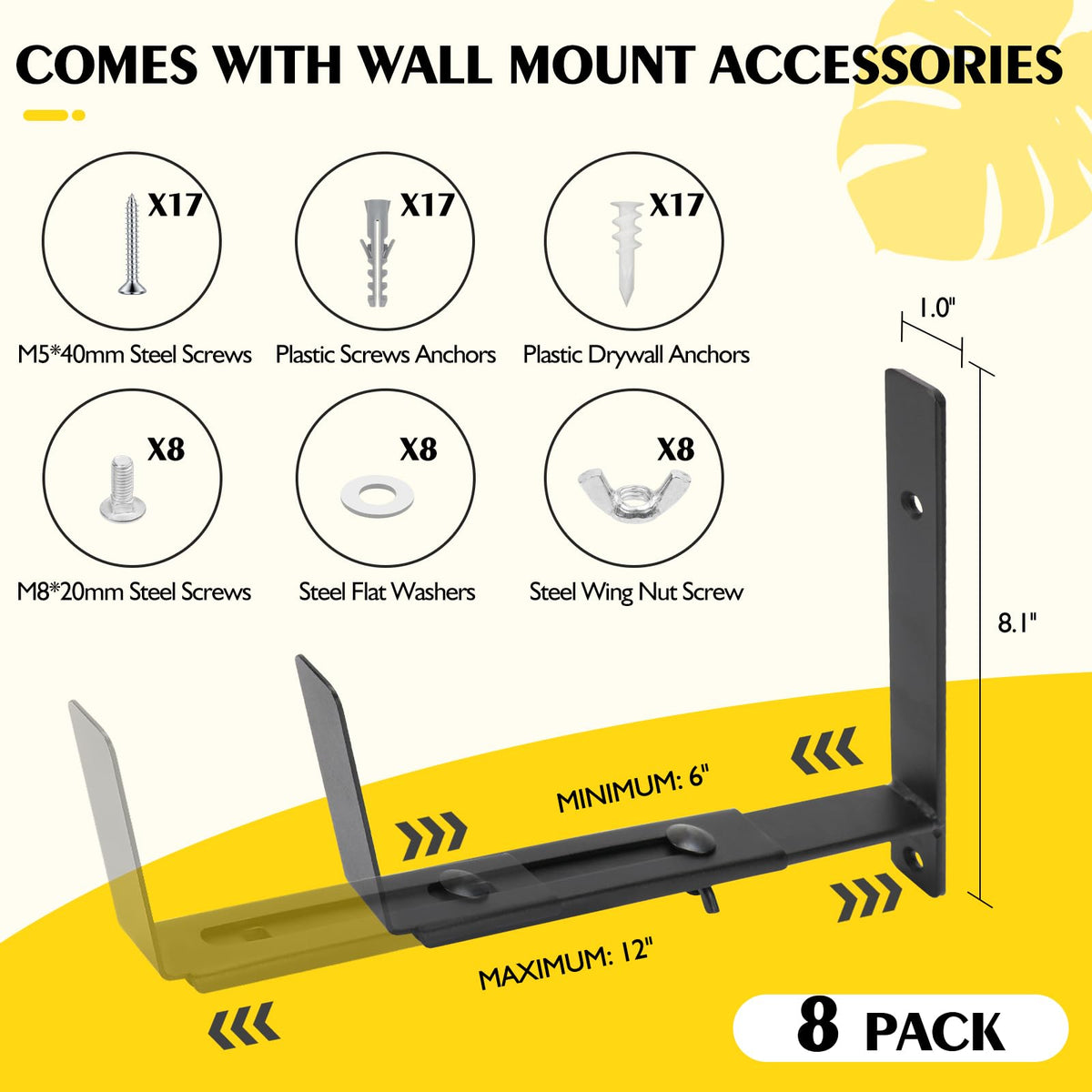 LukLoy brackets demonstrate 70 lb capacity for sturdy support