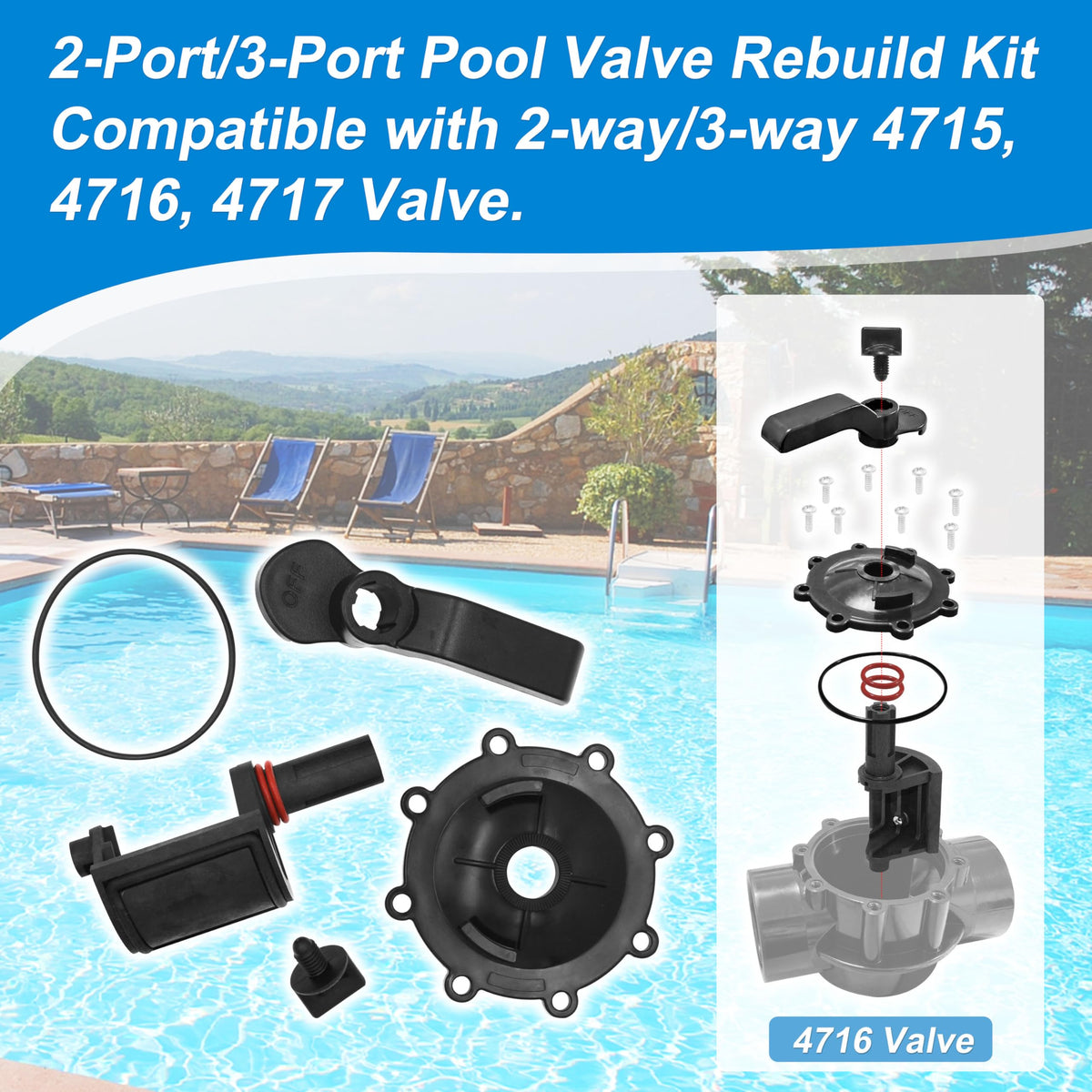 LUKYER diverter valve 4720 close-up highlights durable construction for reliable flow control.