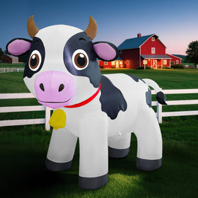 Lulu Home inflatable cow bell detail adds playful charm.