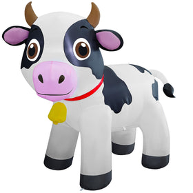 Lulu Home inflatable cow packaging and setup kit.