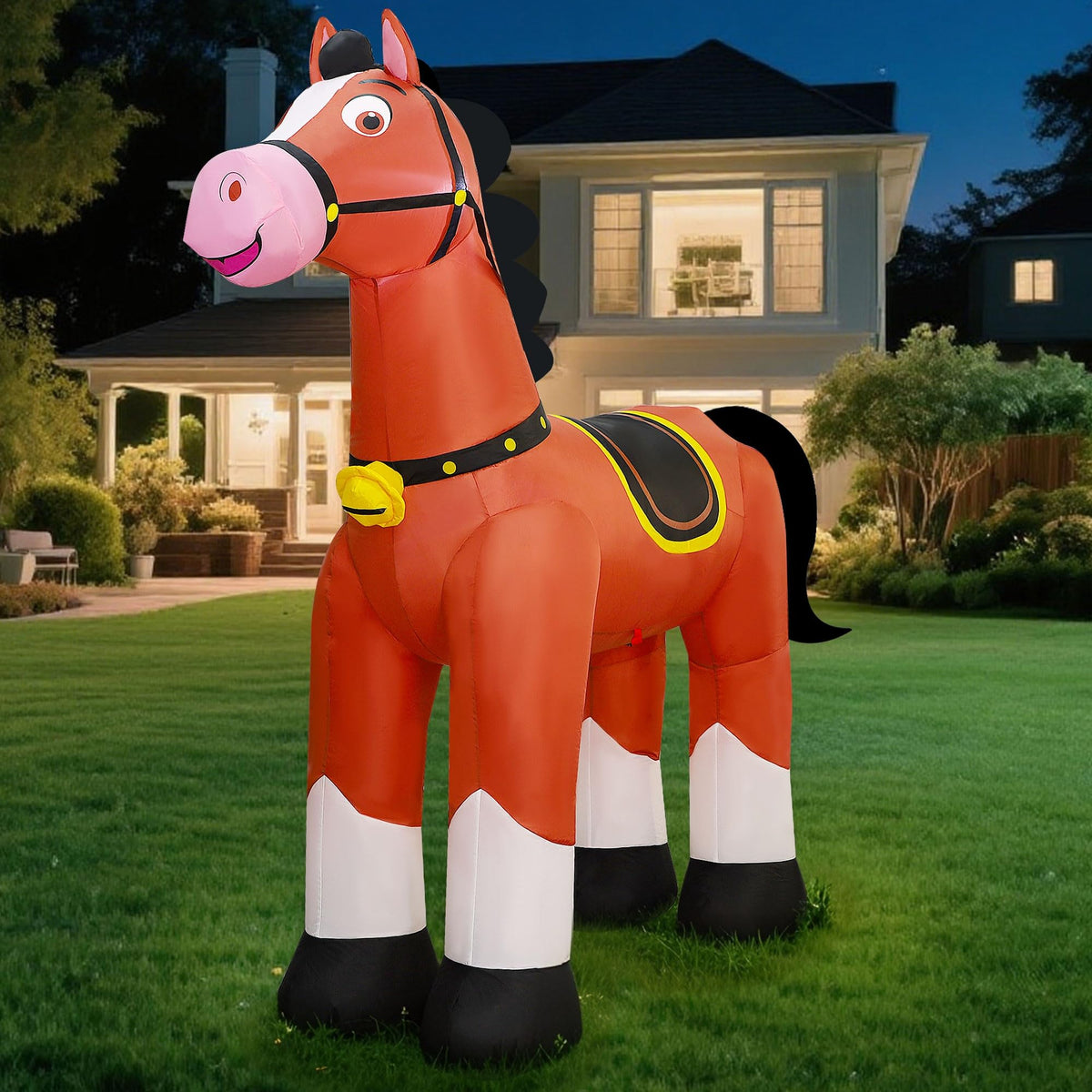 Lulu Home durable polyester fabric resists tearing and weather exposure for lasting displays.
