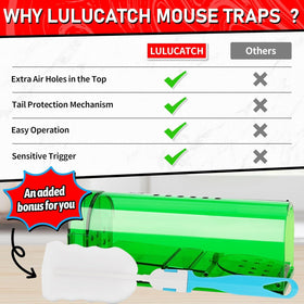 LULUCATCH highly sensitive trigger ensures reliable captures.