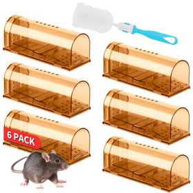 LULUCATCH humane mouse traps six-pack in packaging, ideal for safe indoor use