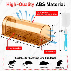 LULUCATCH traps with ventilated interior for safe capture