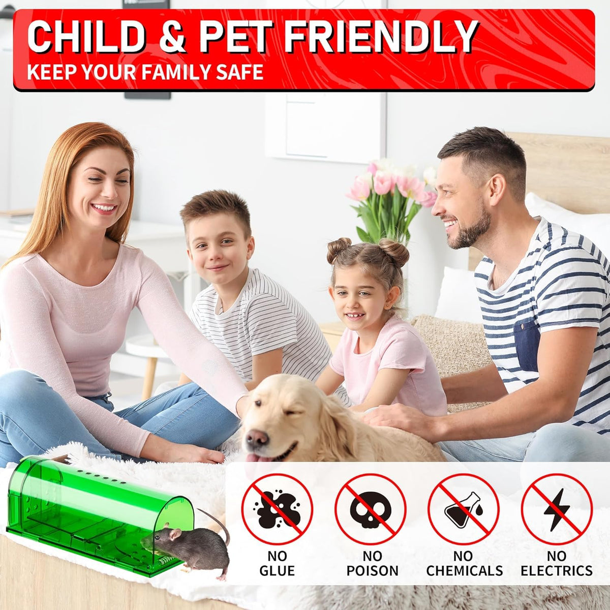 LULUCATCH traps suitable for indoor and outdoor use.