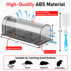 LULUCATCH live-catch-door demonstrates no-touch release for hygienic pest control.