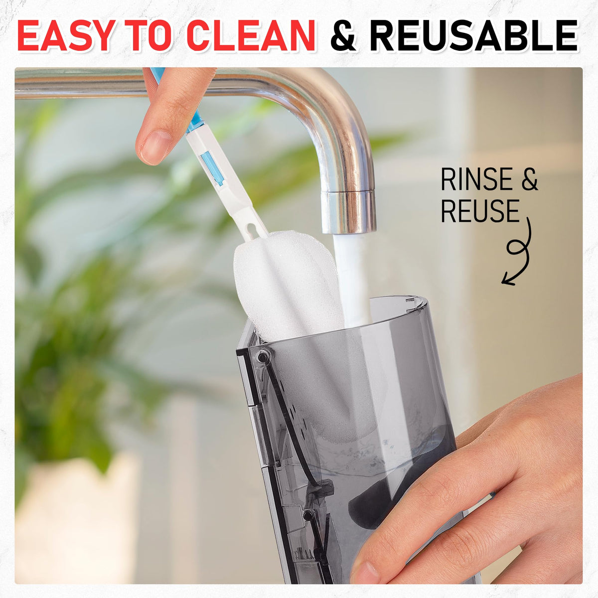 LULUCATCH no-touch-release-system keeps hands clean during release.