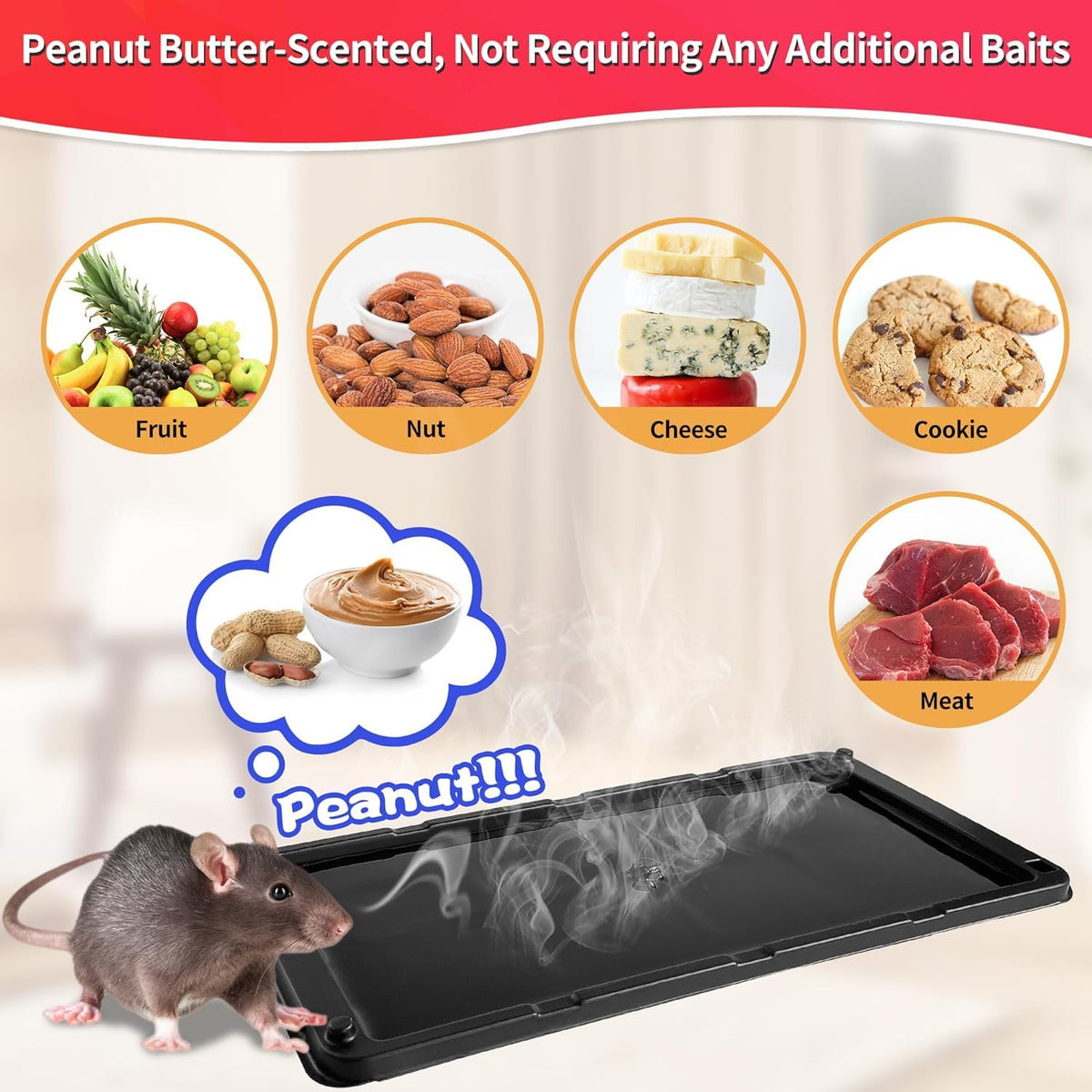 LULUCATCH non-toxic glue boards are safe around children and pets for indoor use.