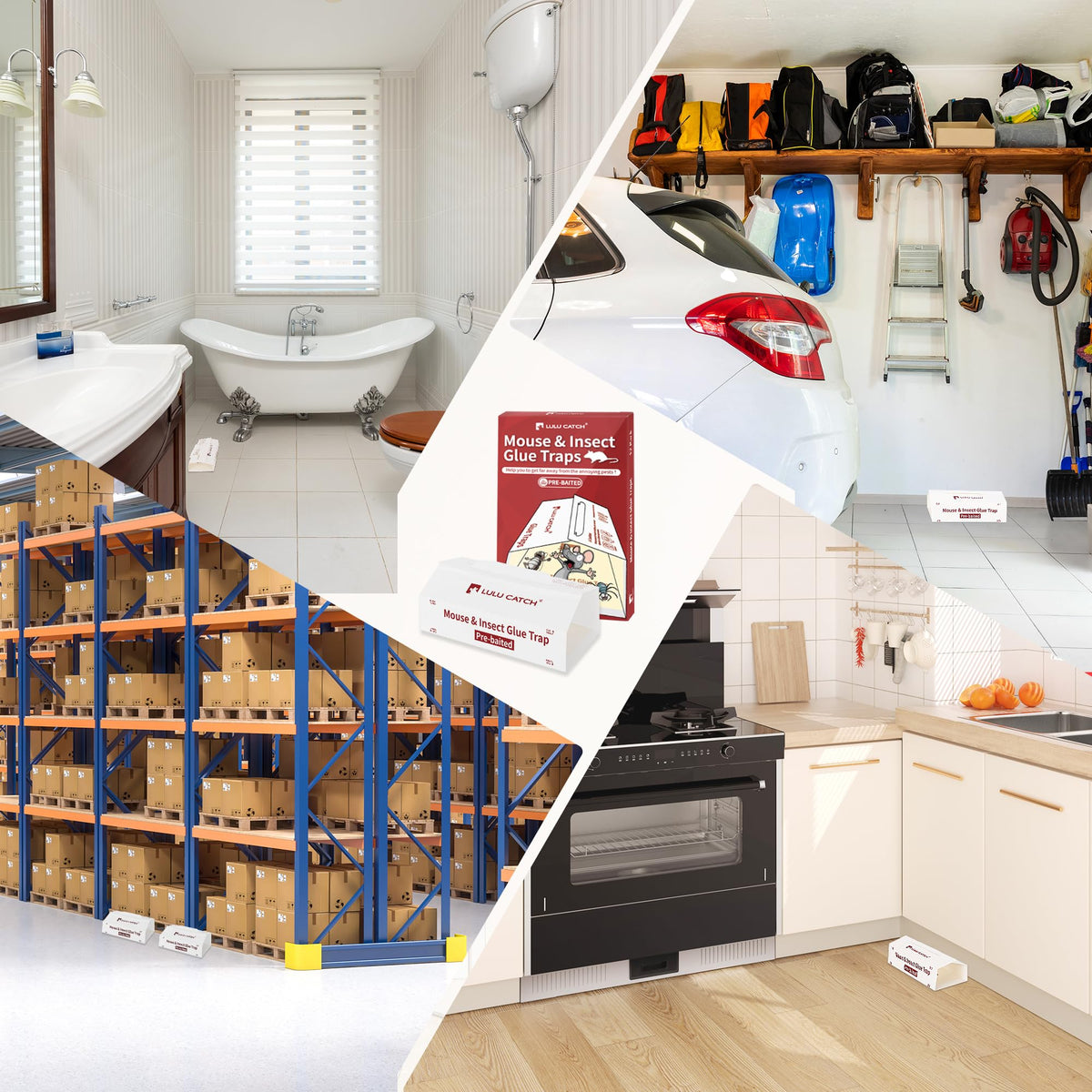 LULUCATCH easy-to-use trap allows quick setup and minimal mess.