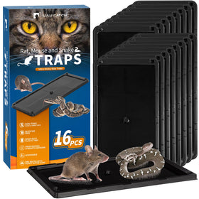 LULUCATCH sticky mouse trap 16-pack ready for quick indoor pest capture.