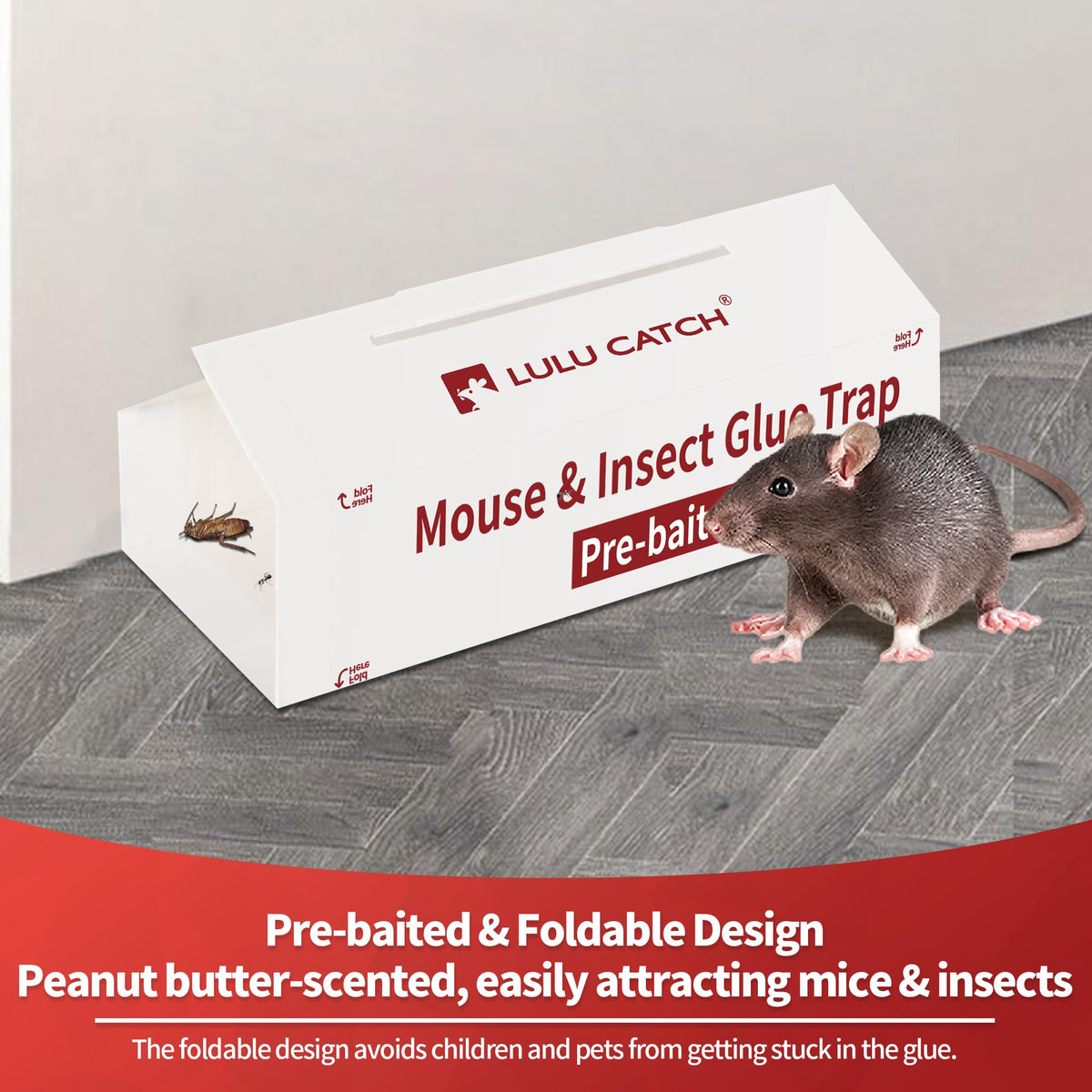 LULUCATCH non-toxic trap offers a pet-safe indoor pest option.