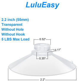 LuluEasy heavy-duty suction cups used in kitchen or bathroom organization