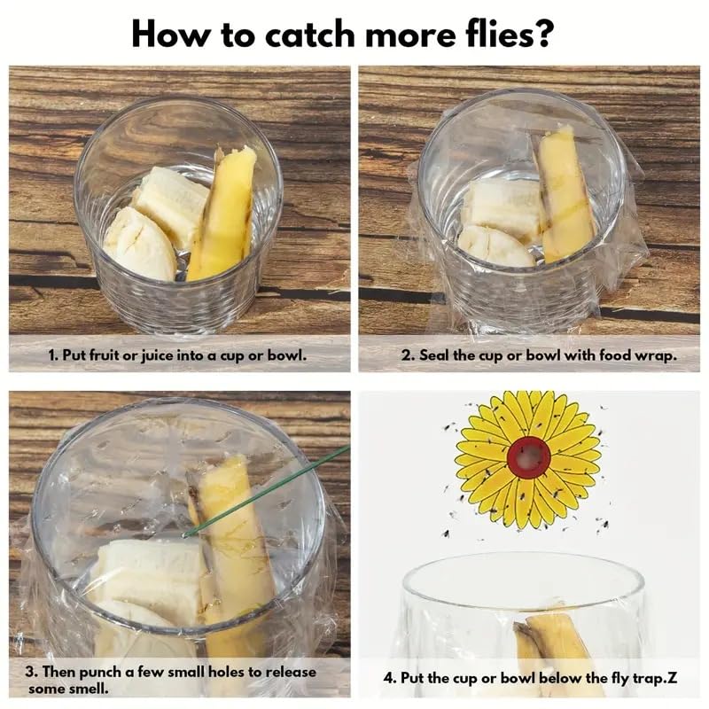 Lulurose sunflower trap blends with décor while capturing flying insects on windows