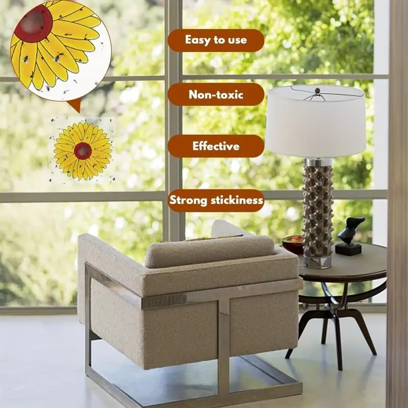 Easy peel and stick application on windowsills for discreet pest control