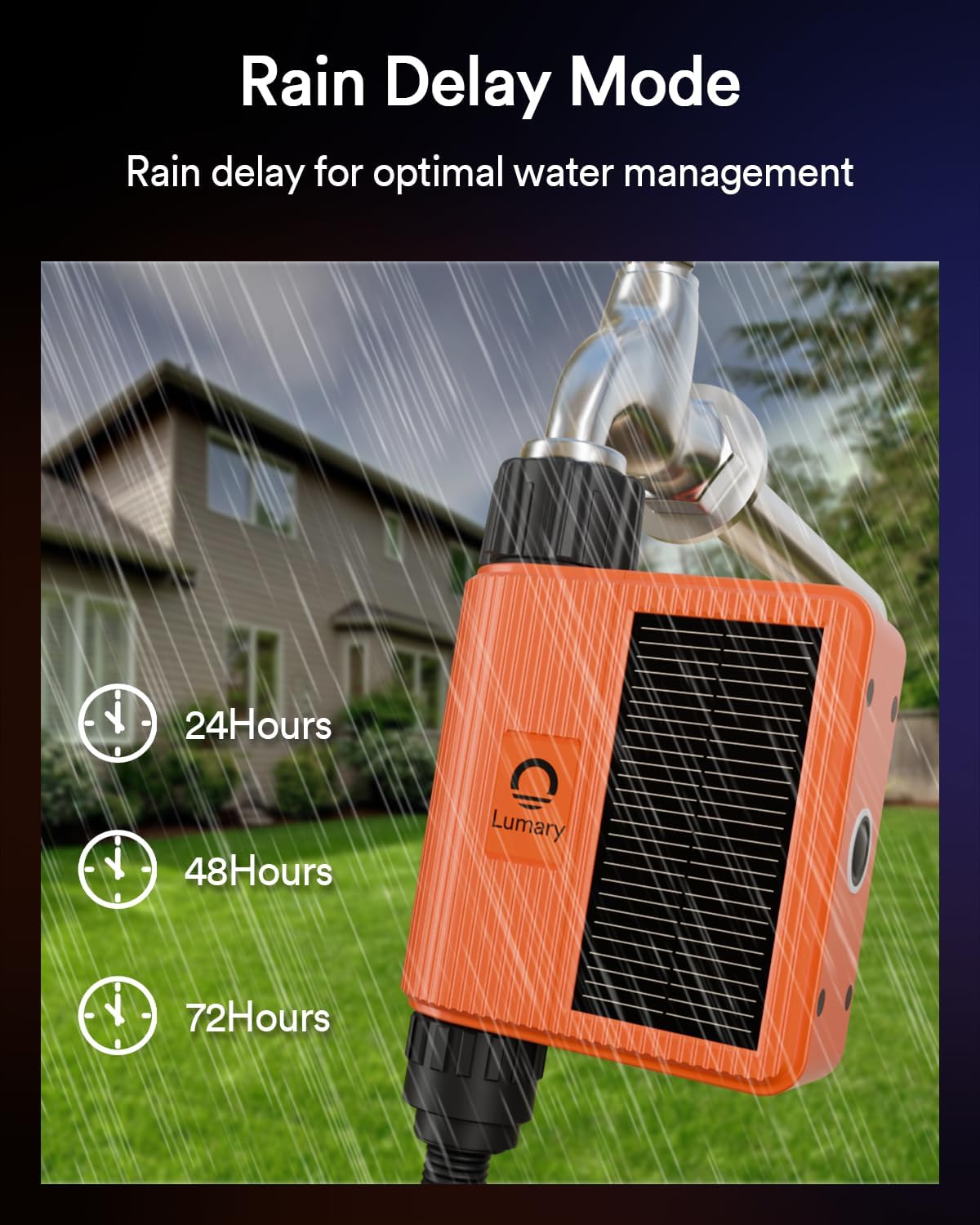 Lumary timer controlled via app and Alexa for convenient watering