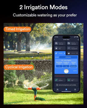 Lumary timer with USB-C charging keeps irrigation powered on cloudy days