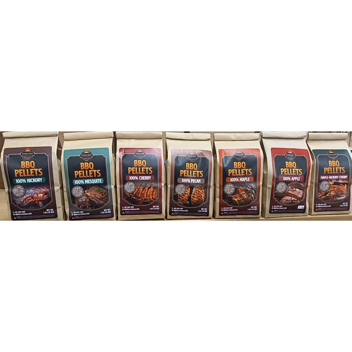 Lumber Jack Cherry pellet bag enhances seafood and proteins with subtle fruitiness