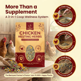 LUMERAM nest box herb blend supports inviting nests and potentially steadier egg collection.