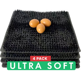 LUMERAM nesting pad with soft surface promotes calm hens and easy egg collection.