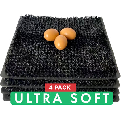 LUMERAM nesting pad with soft surface promotes calm hens and easy egg collection.