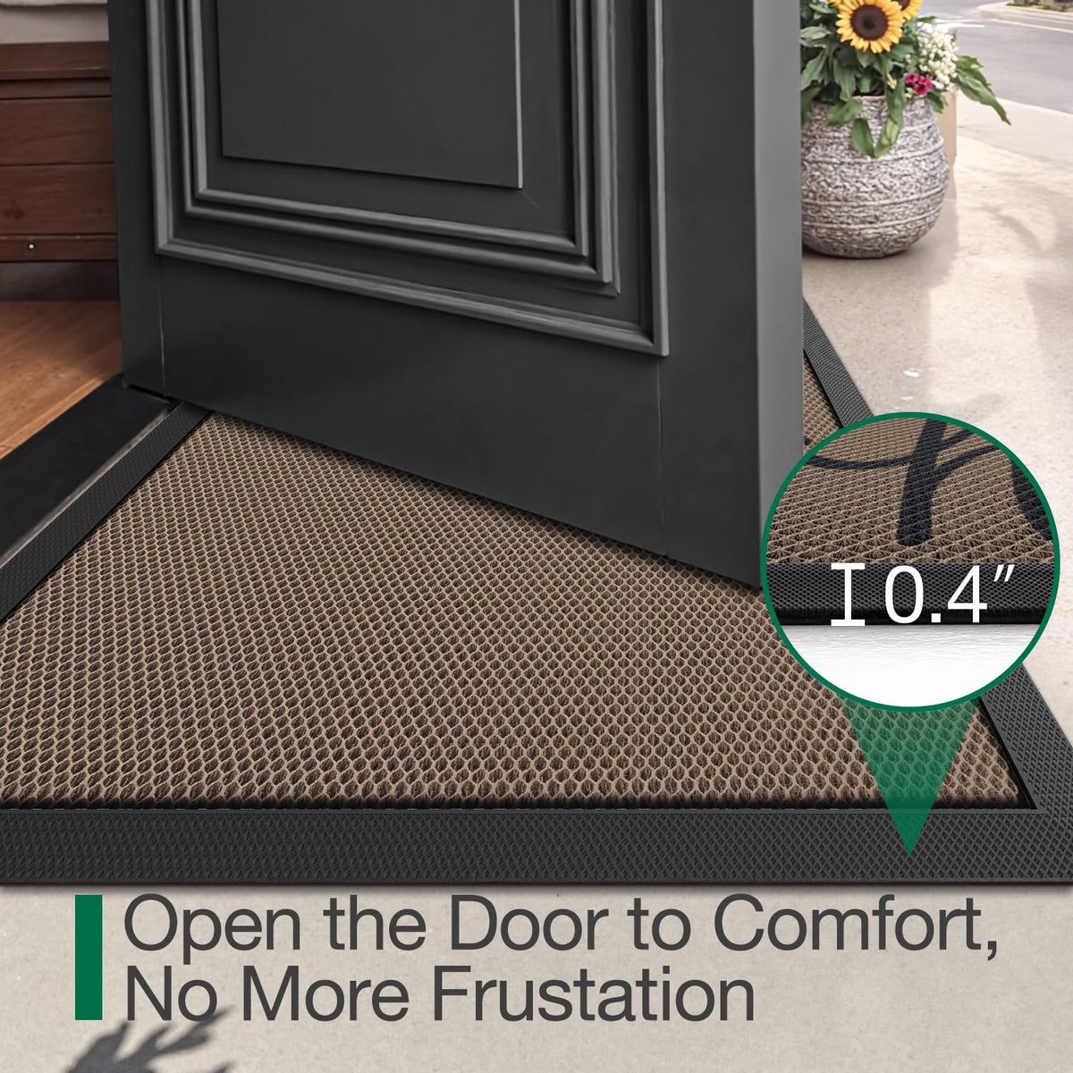 LUMI dirt-trapper entry mat keeps outdoor grime outside at the threshold.