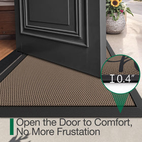 LUMI dirt-trapper entry mat keeps outdoor grime outside at the threshold.