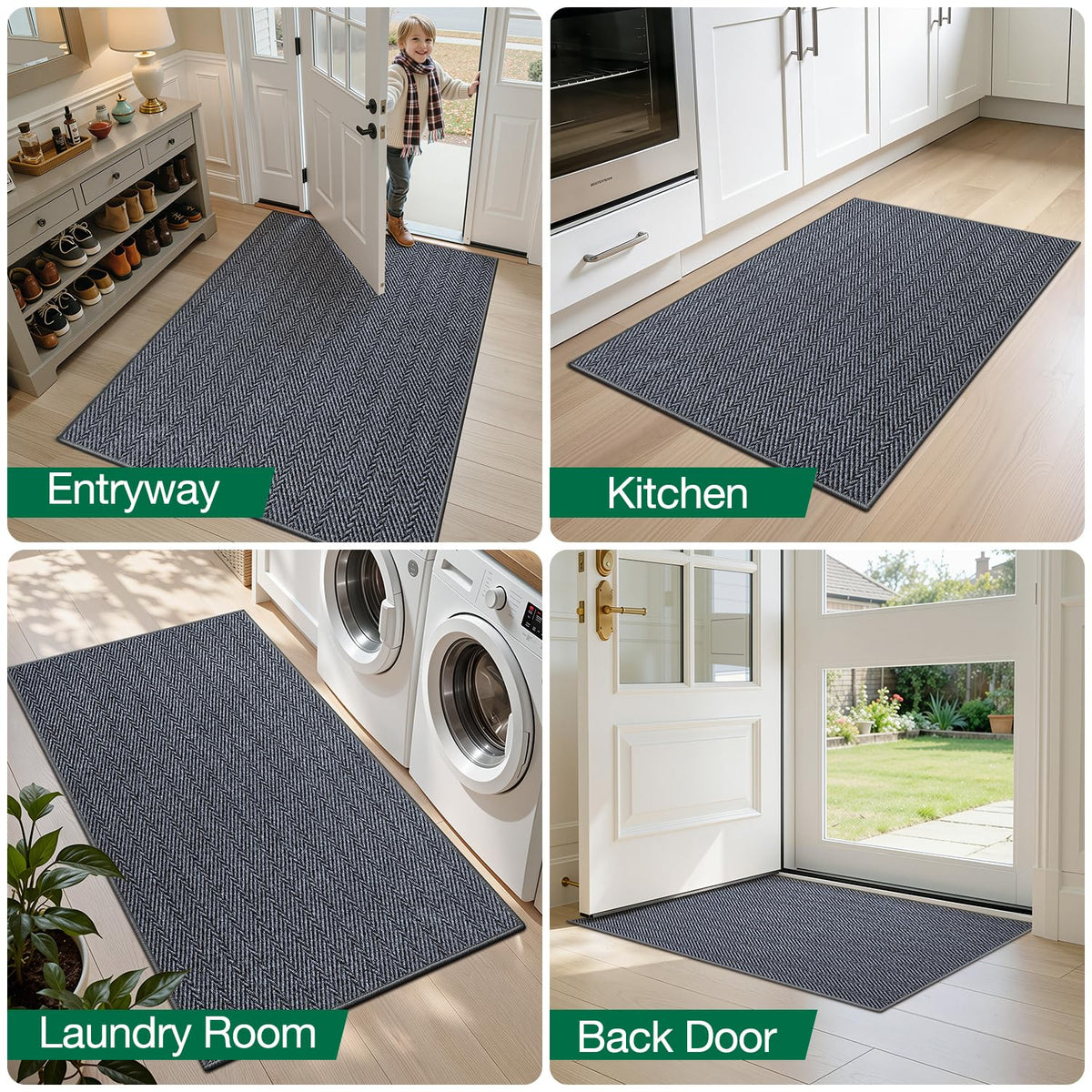 LUMI Easy-care material resists stains, ideal for busy households.