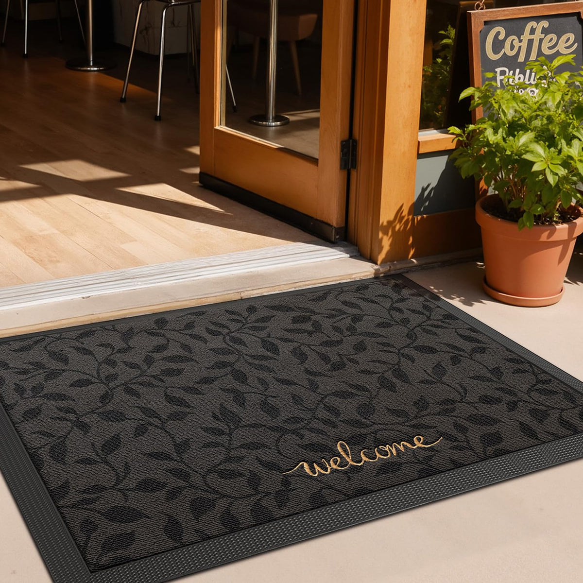 LUMI front door mat ready for rain, mud, and high-traffic areas.