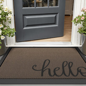LUMI front porch mat stands up to weather and daily use.