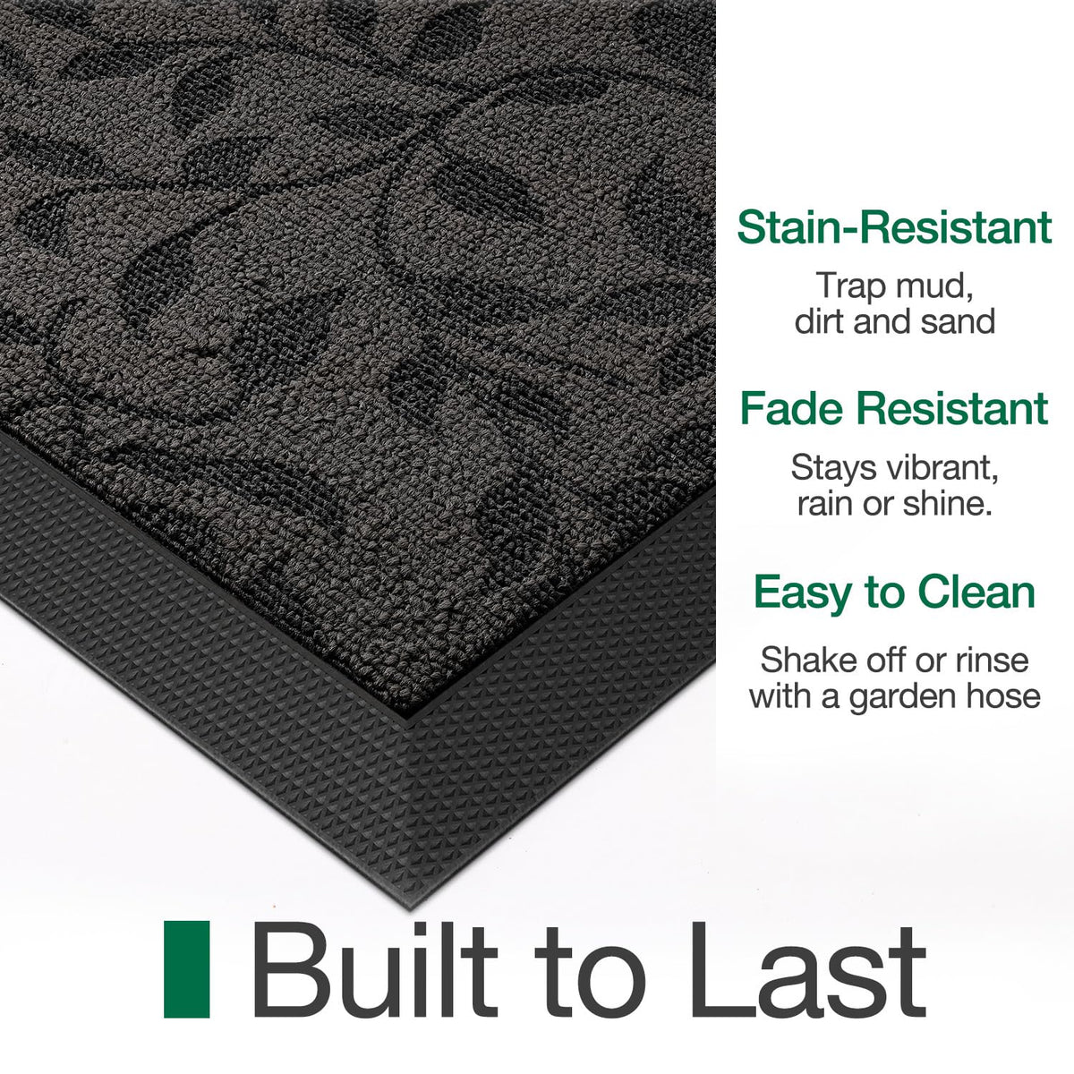 LUMI heavy-duty outdoor mat adapts to indoor and outdoor use.