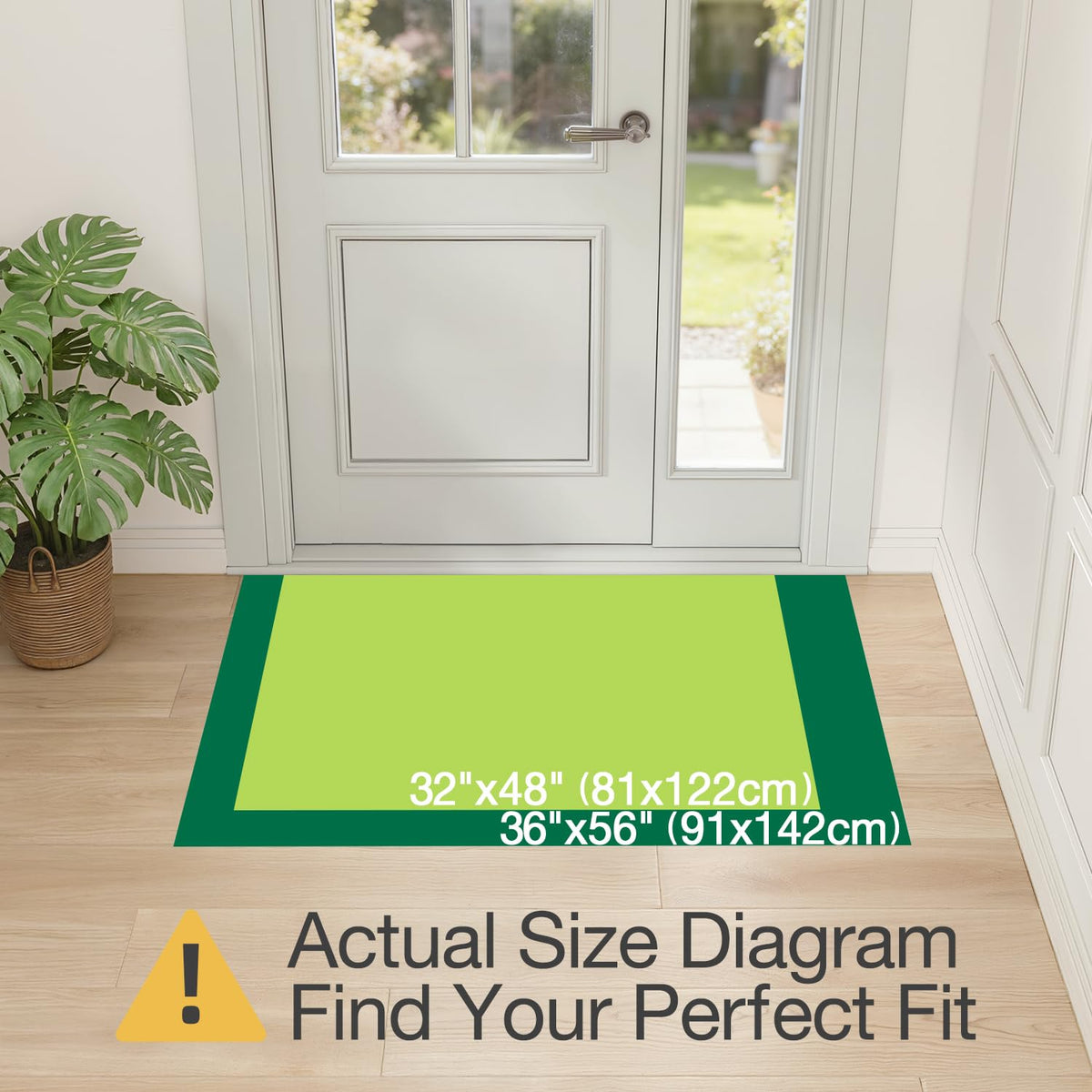 LUMI herringbone design entry mat adds style while trapping dirt