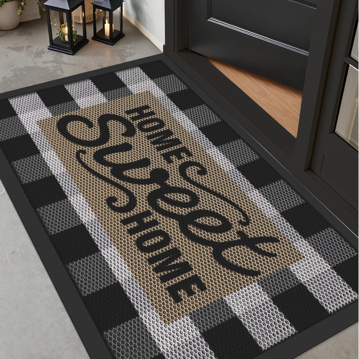 LUMI mat resists odors for a fresher entryway.