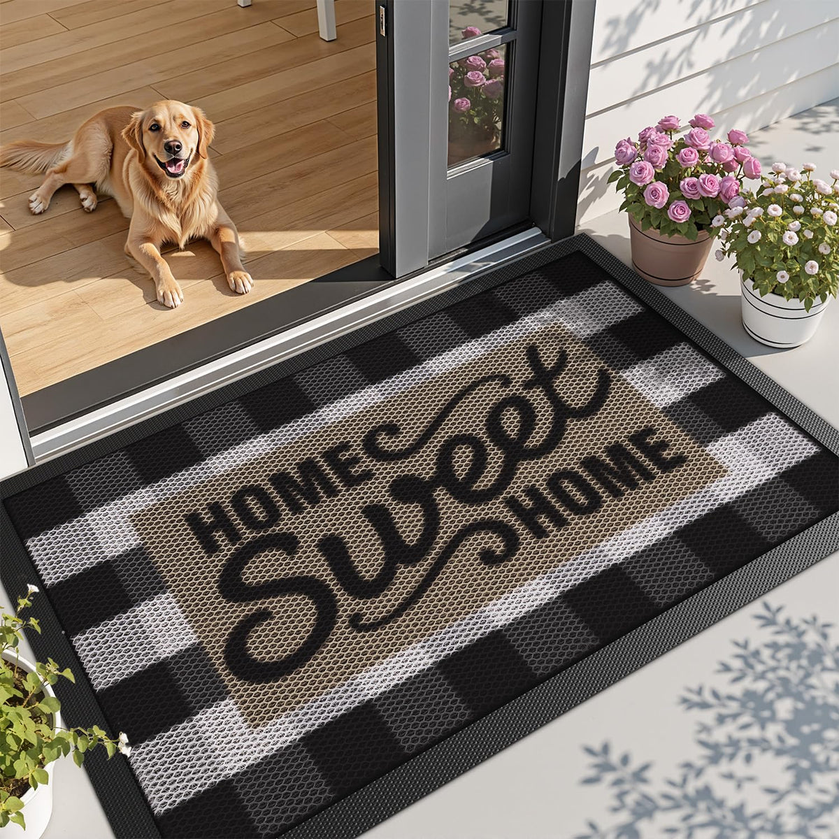 LUMI outside door mat 36x59 with a sleek, low-profile design for entryways.