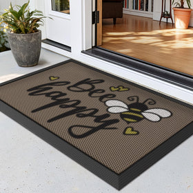 LUMI outside welcome door mat traps dirt at the entry for a cleaner home