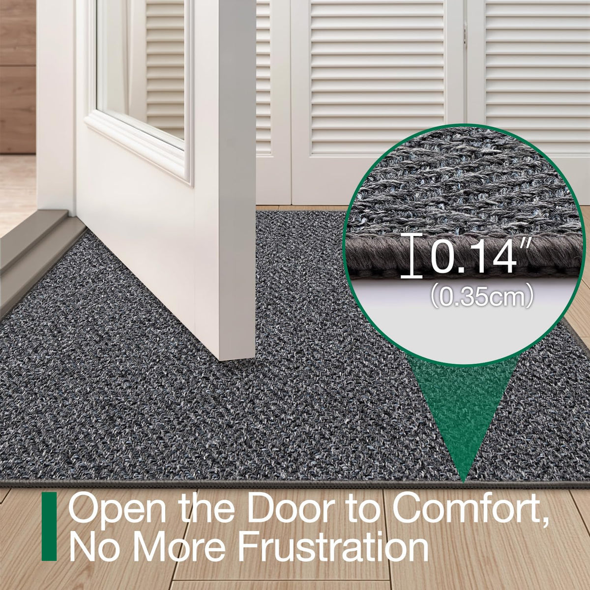 LUMI pet-friendly entry mat resists claws and dirt