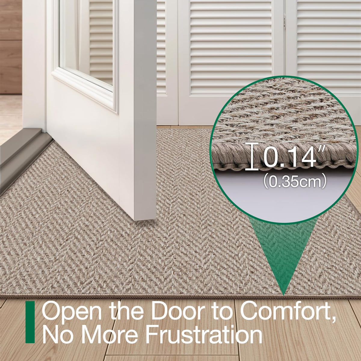 LUMI pet-friendly entryway mat resists fur and claws while staying clean