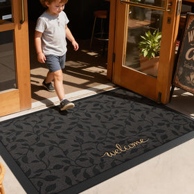 LUMI mat being cleaned with vacuum or light spray