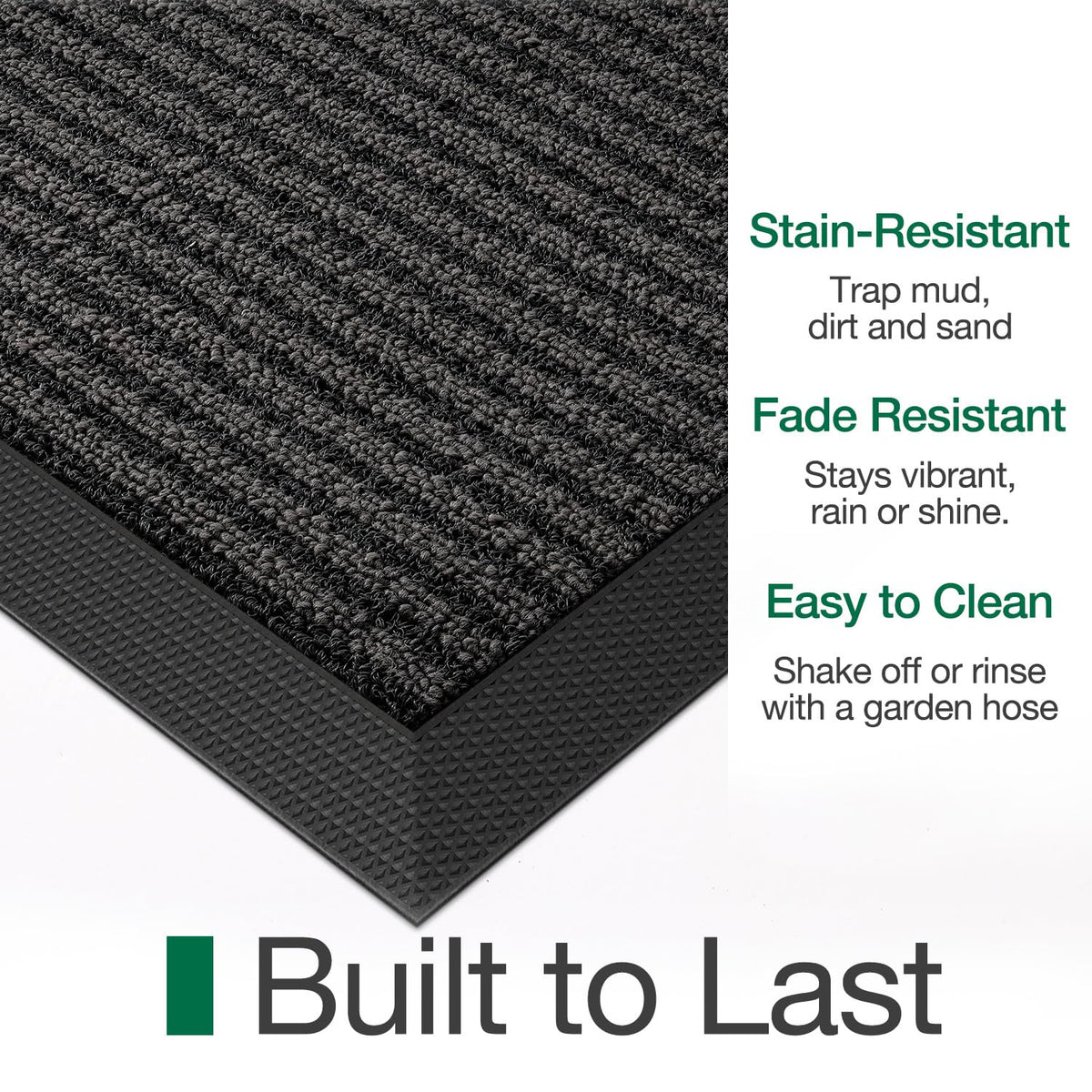 LUMI Premium Front Door Mat suitable for both indoor and outdoor use at entrances.