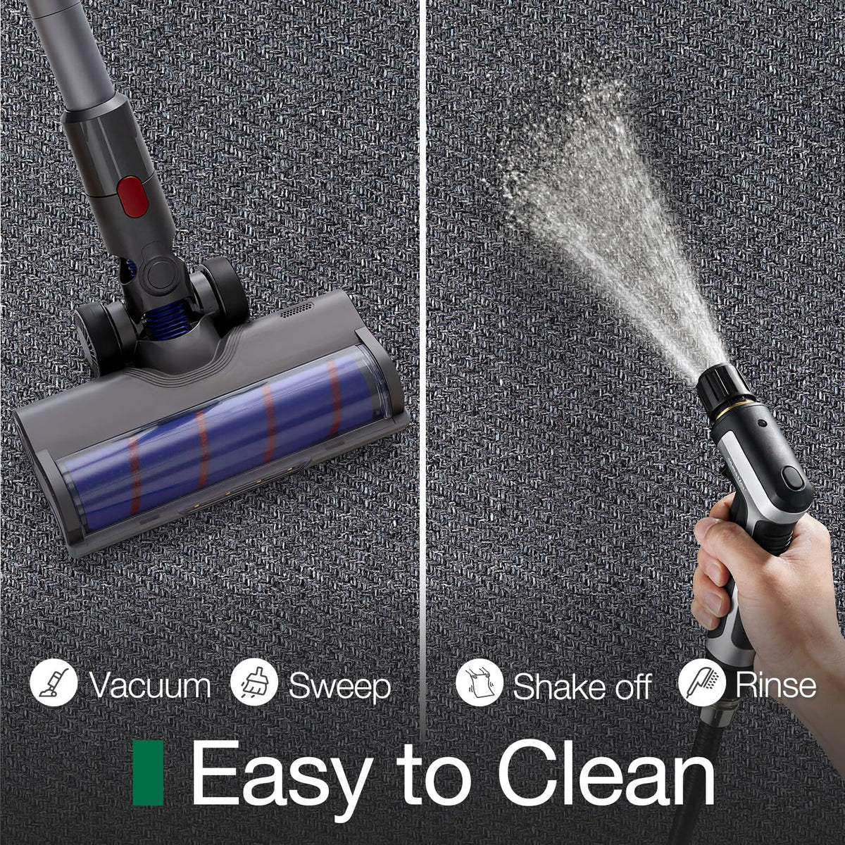 LUMI stain-resistant surface stays clean with little effort
