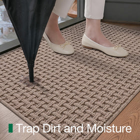 Low-profile 0.2 inch thickness fits under most doors