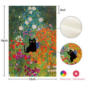 Lumifan Spring Cat Flag stitching detail highlights reinforced seams.