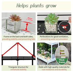 Lumizone vertical garden stand showing stepped tiers for varied plant heights.