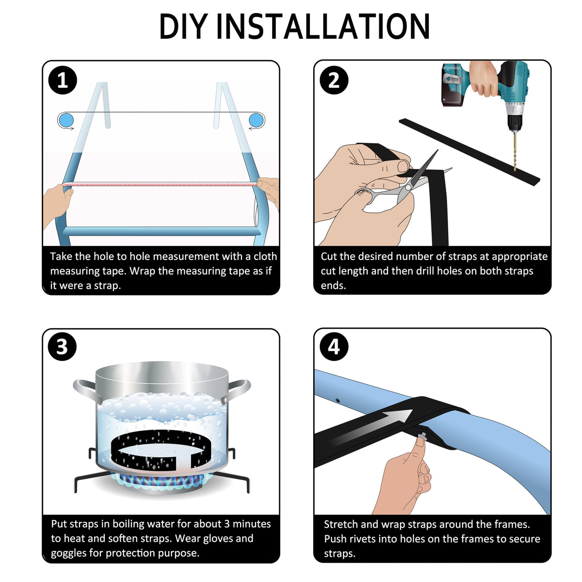 Lumpro DIY installation guide helps you fix outdoor chairs confidently