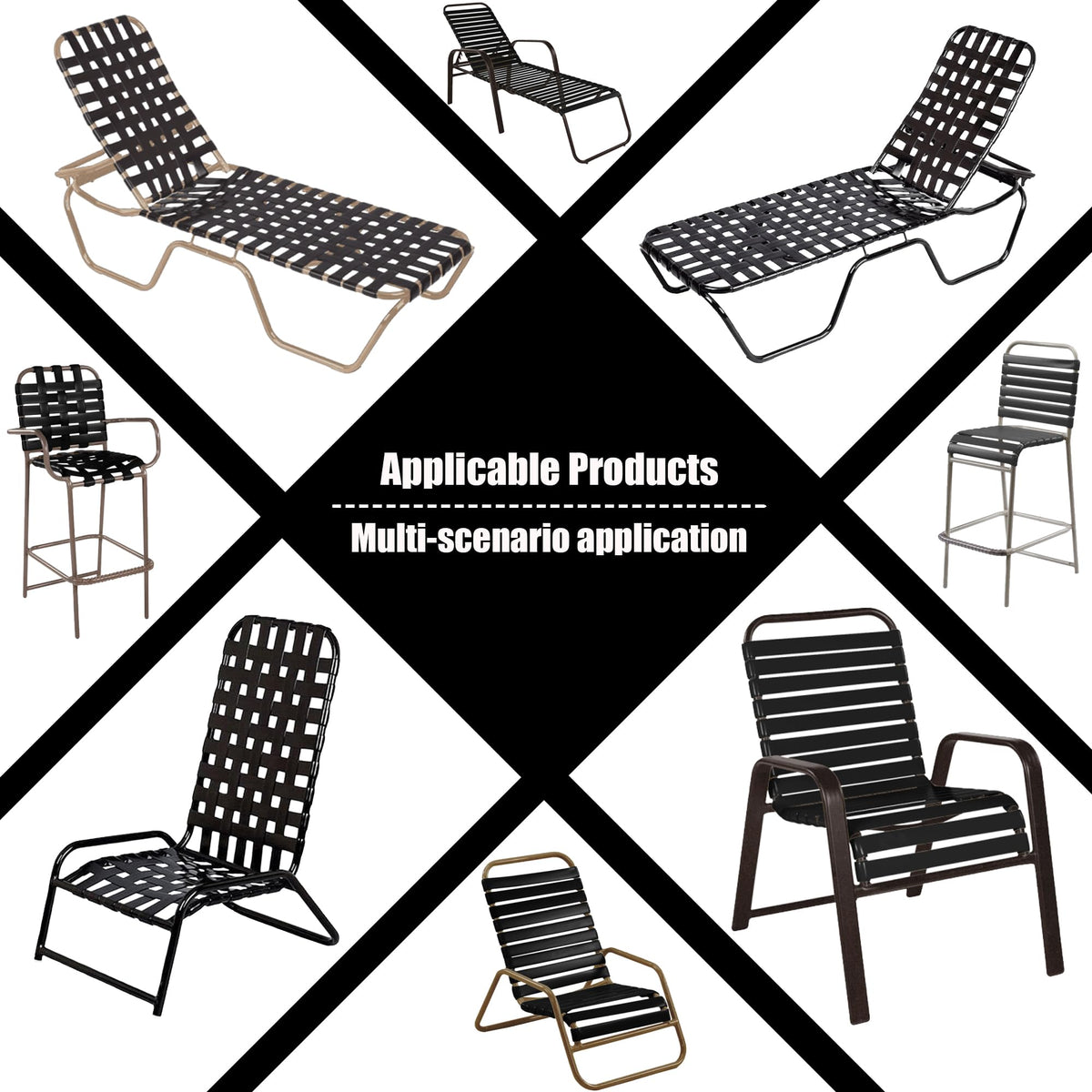 Lumpro matte finish strap blends with outdoor decor for seamless look