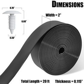 Lumpro two-inch wide vinyl strap ready for quick lawn furniture replacement