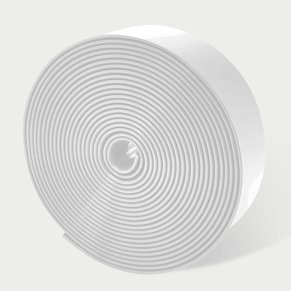 Lumpro vinyl straps 2-inch white side view for patio chair repair and rejuvenation