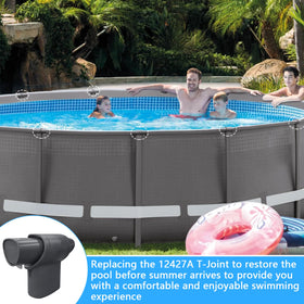 Luojiedejinbiao 12427 T-Joint packaging for quick pool repair replacements.