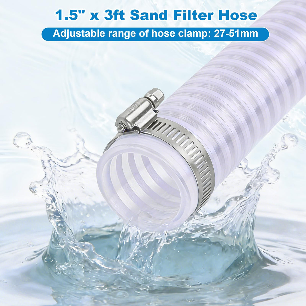 Luojiedejinbiao 304 stainless steel clamps resist rust and secure the hose