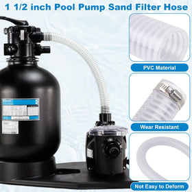 Luojiedejinbiao hose end to filter valve showing easy pump-to-filter connection